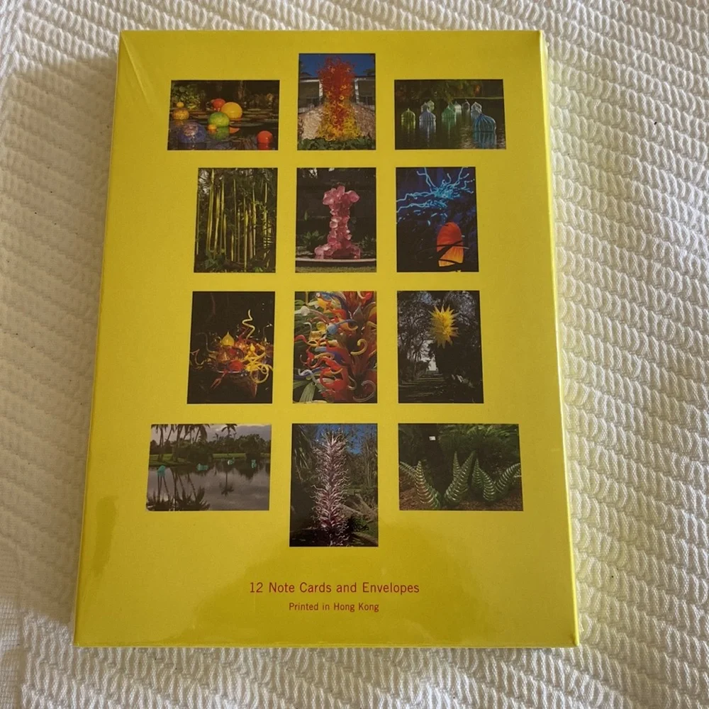Chihuly at Fairchild Set of 12 Notecards and Envelopes in Sealed Unopened Box